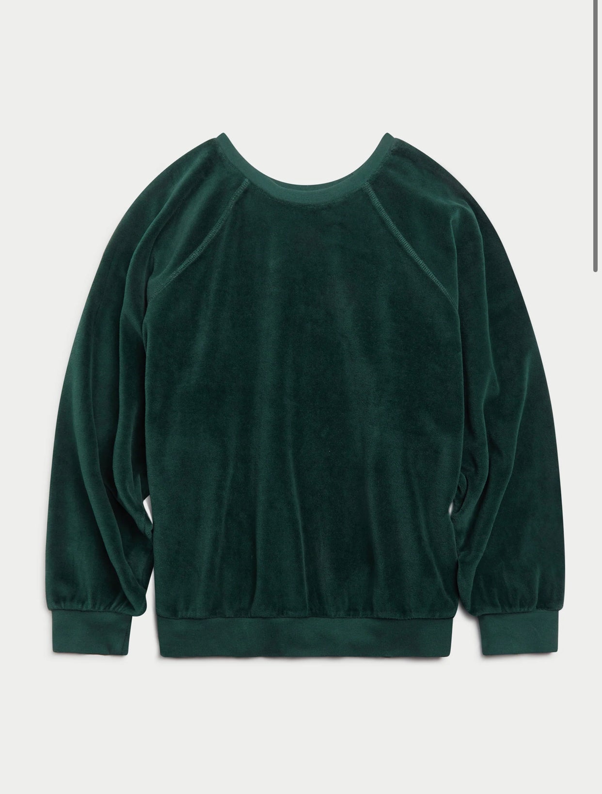 Suzie Kondi Samos Oversize Sweatshirt Velour: Basil