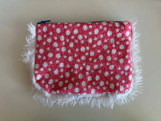Surf Pouch in Pink Polka