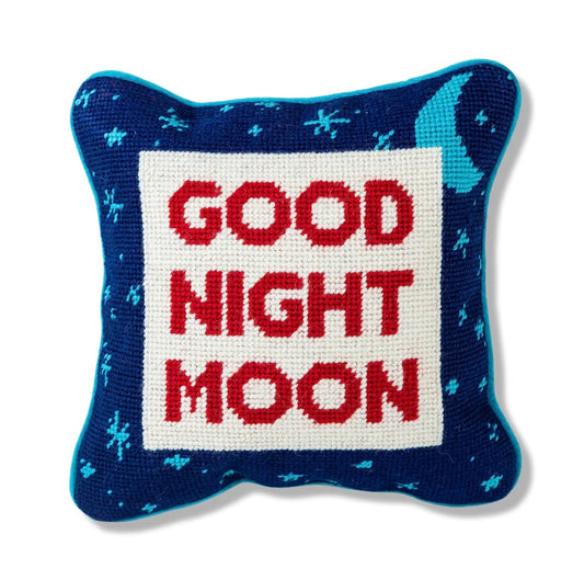 Furbish: Good Night Moon Needlepoint Pillow