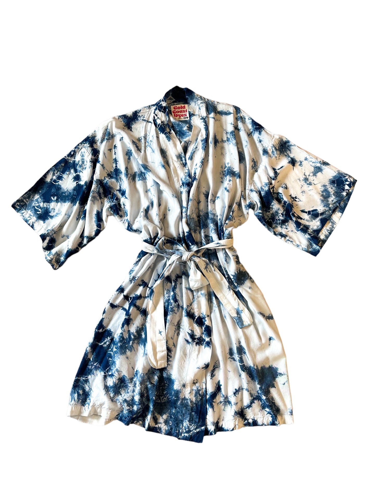 Gold Coast Dyes Short Robe: Ocean Indigo
