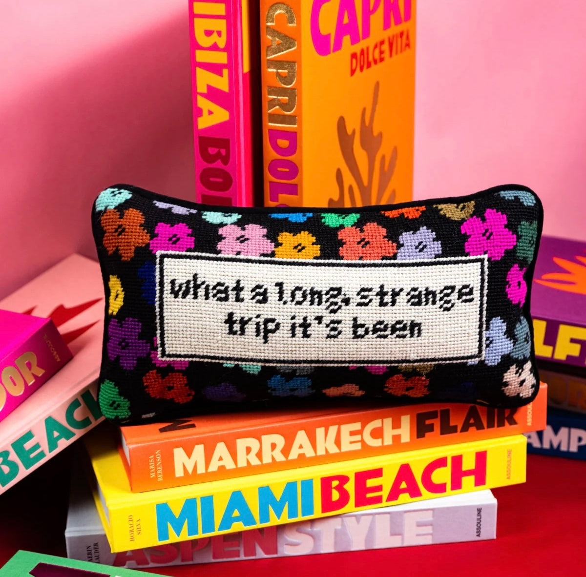 Furbish: Long Strange Trip Needlepoint Pillow