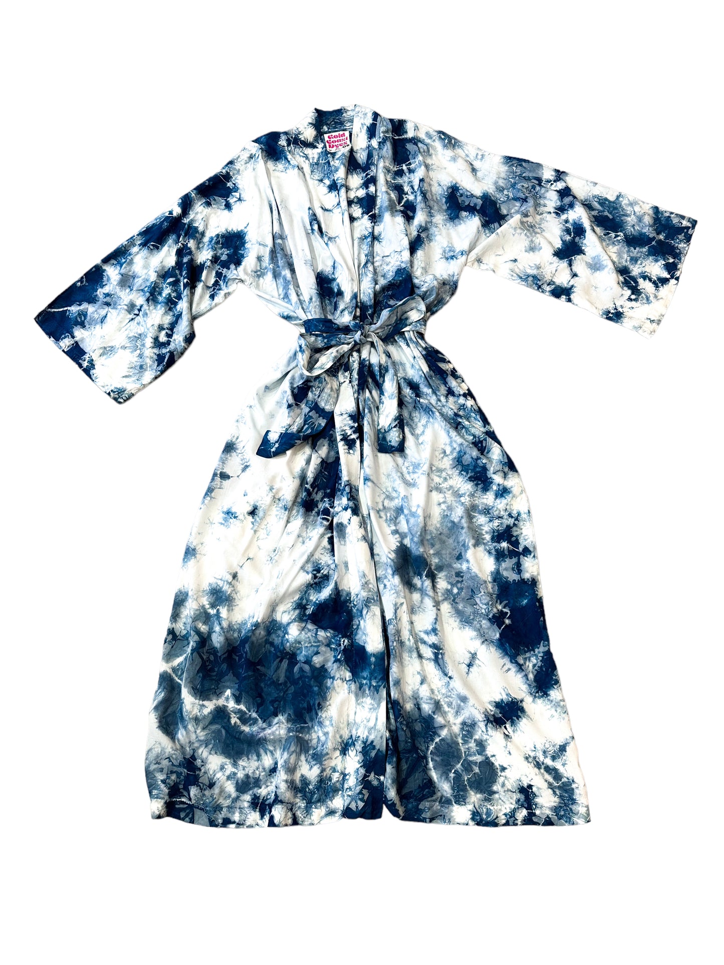 Gold Coast Dyes Long Robe: Ocean Indigo