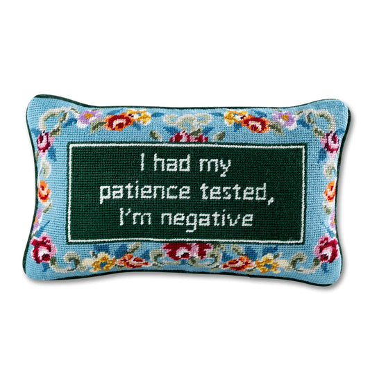 Furbish: Patience Needlepoint Pillow
