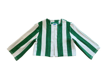 Chica jacket in Green Cabana Stripe