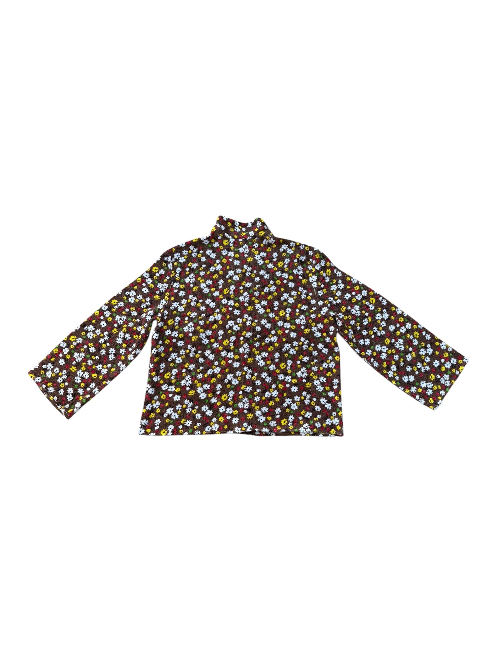 Ragazza jacket in Ditzy Floral Chocolate and Red