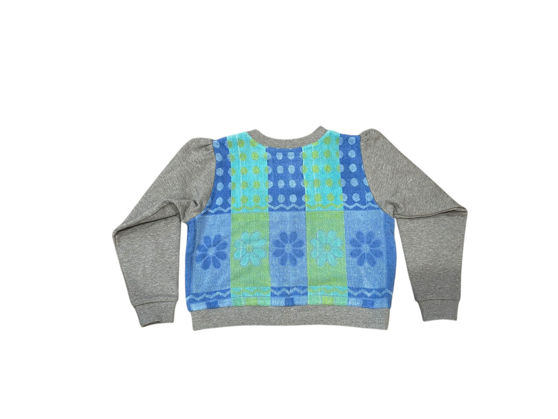 Lake sweatshirt in Blue Green Checkerboard