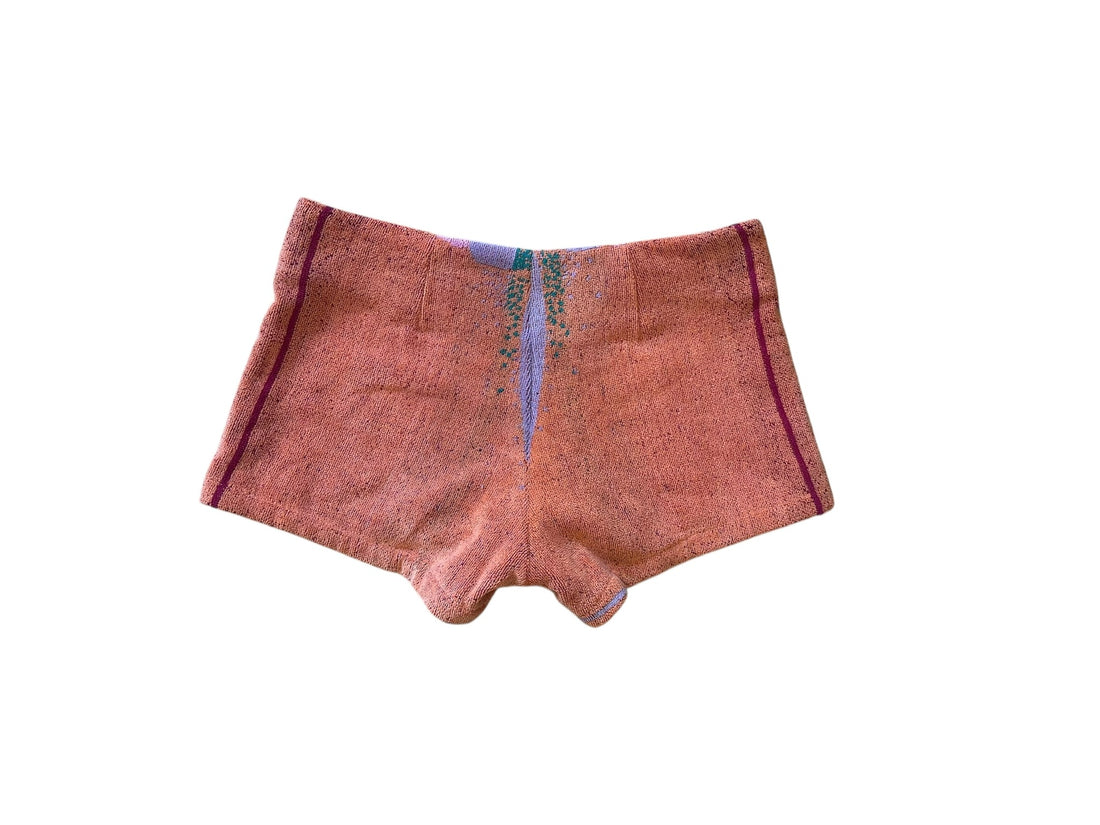 Queen Bee Short in Coral Butterfly