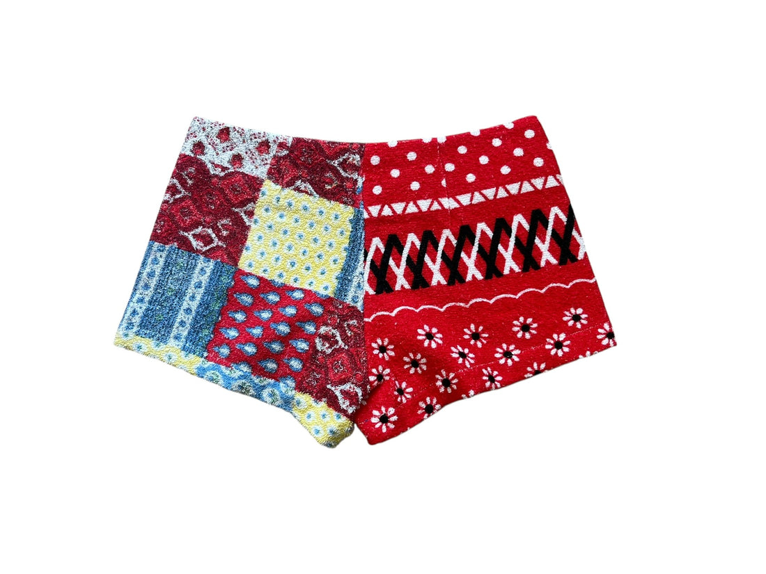 Queen Bee Short in Patchwork Bandana