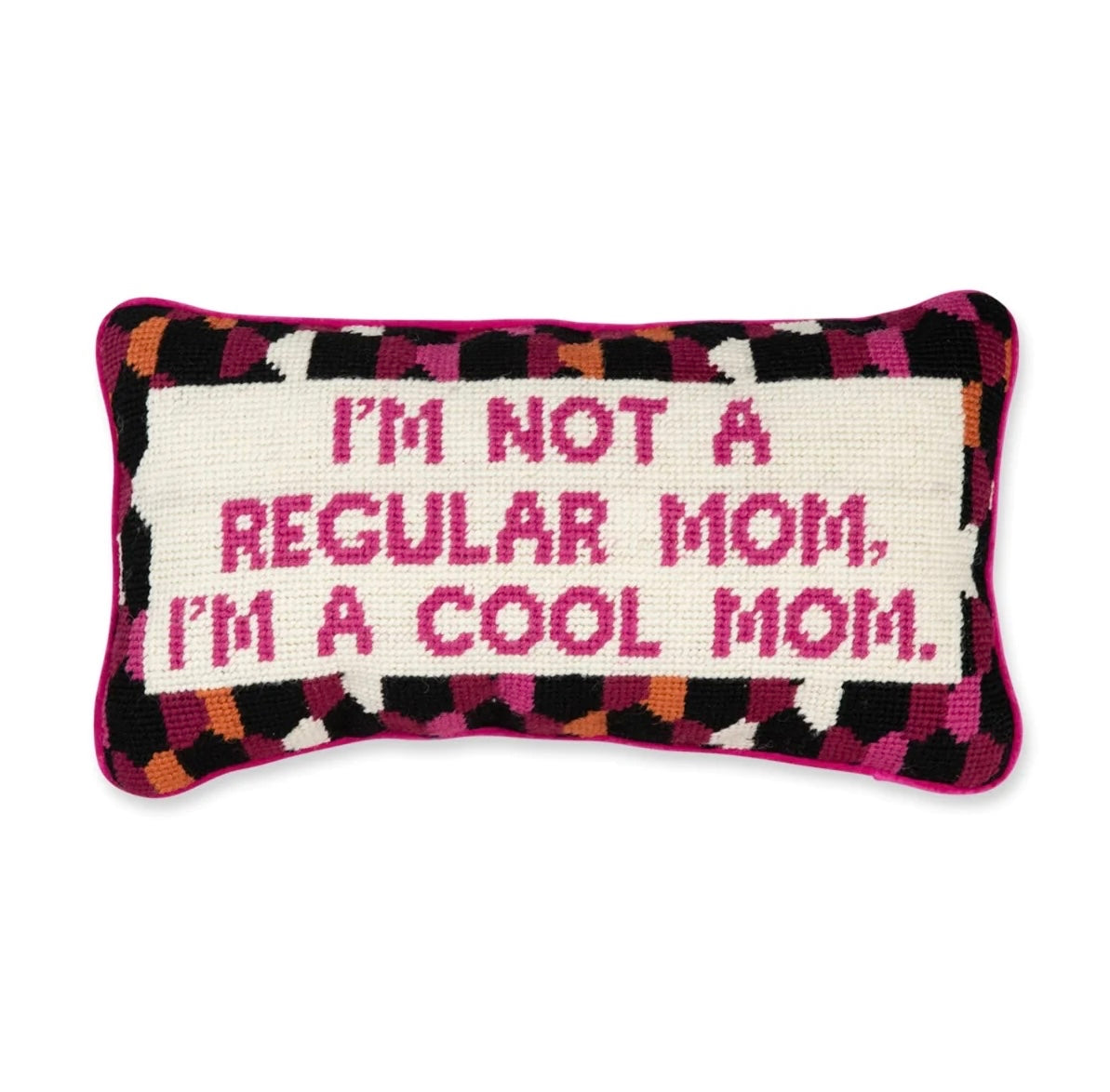 Furbish: Cool Mom Needlepoint Pillow