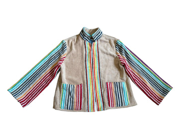 Ragazza jacket in Tan Stripes