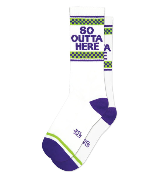 Gumball Poodle Socks: So Outta Here