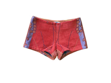 Queen Bee Short in Coral Butterfly