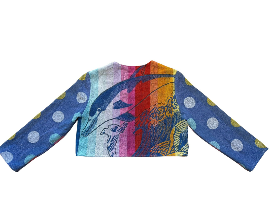 Chica jacket in Rainbow Dolphins