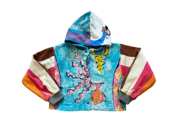 Tourist Snap Jacket in Mickey and Minnie Stripe