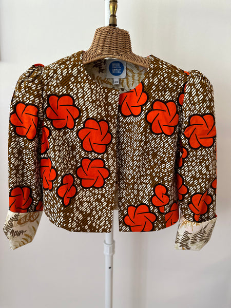 Mila jacket in Poppies/Prairie Sky