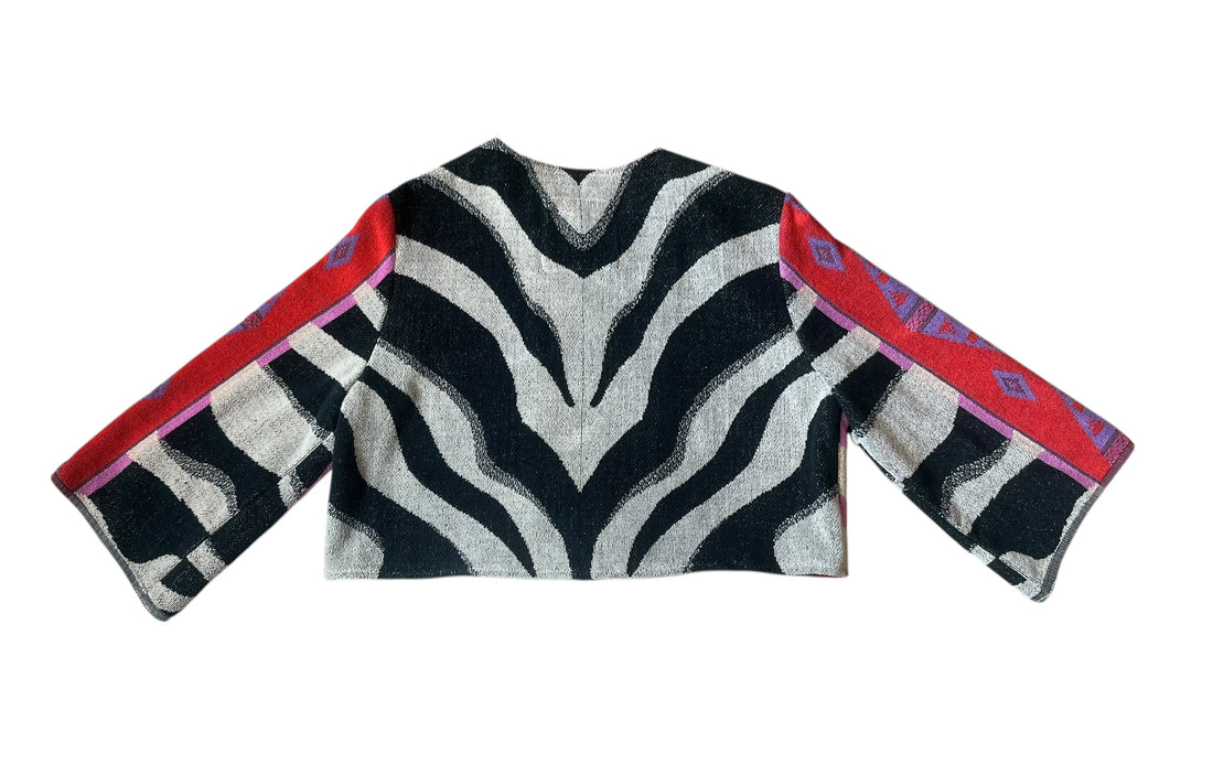 Chica jacket in Red Diamond Zebra