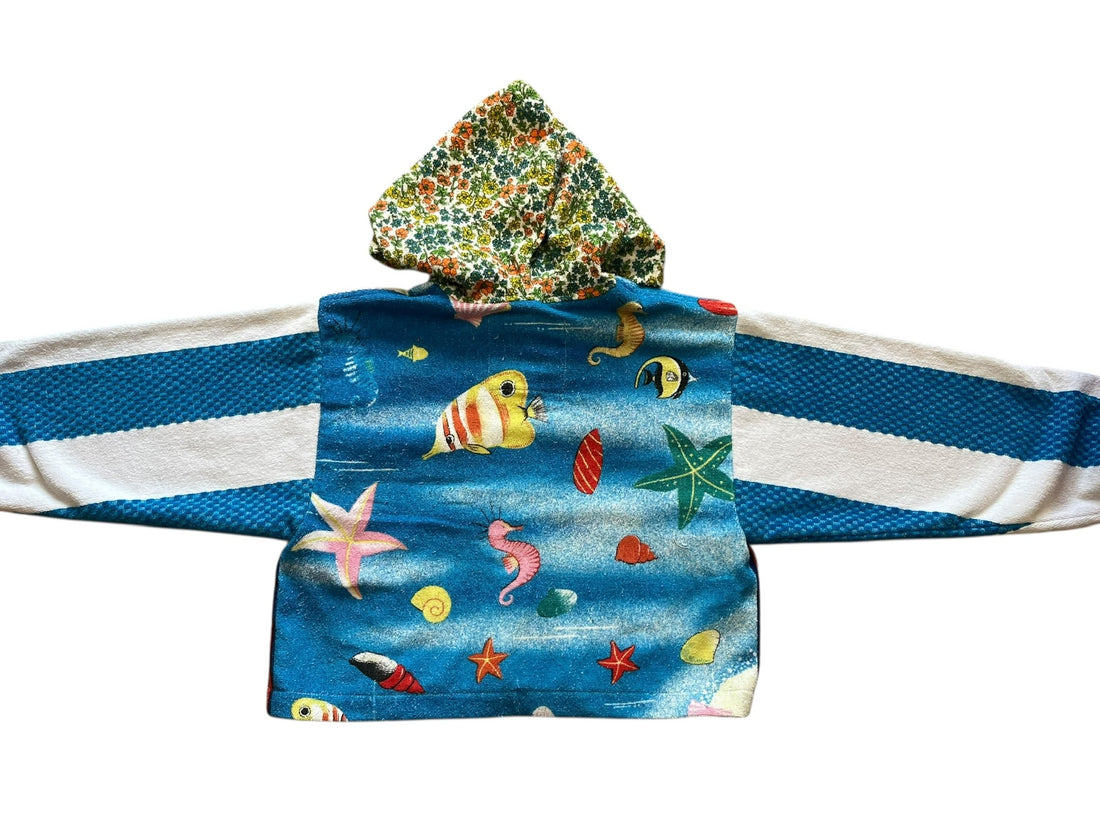 Tourist Snap Jacket in Seahorse Stripes