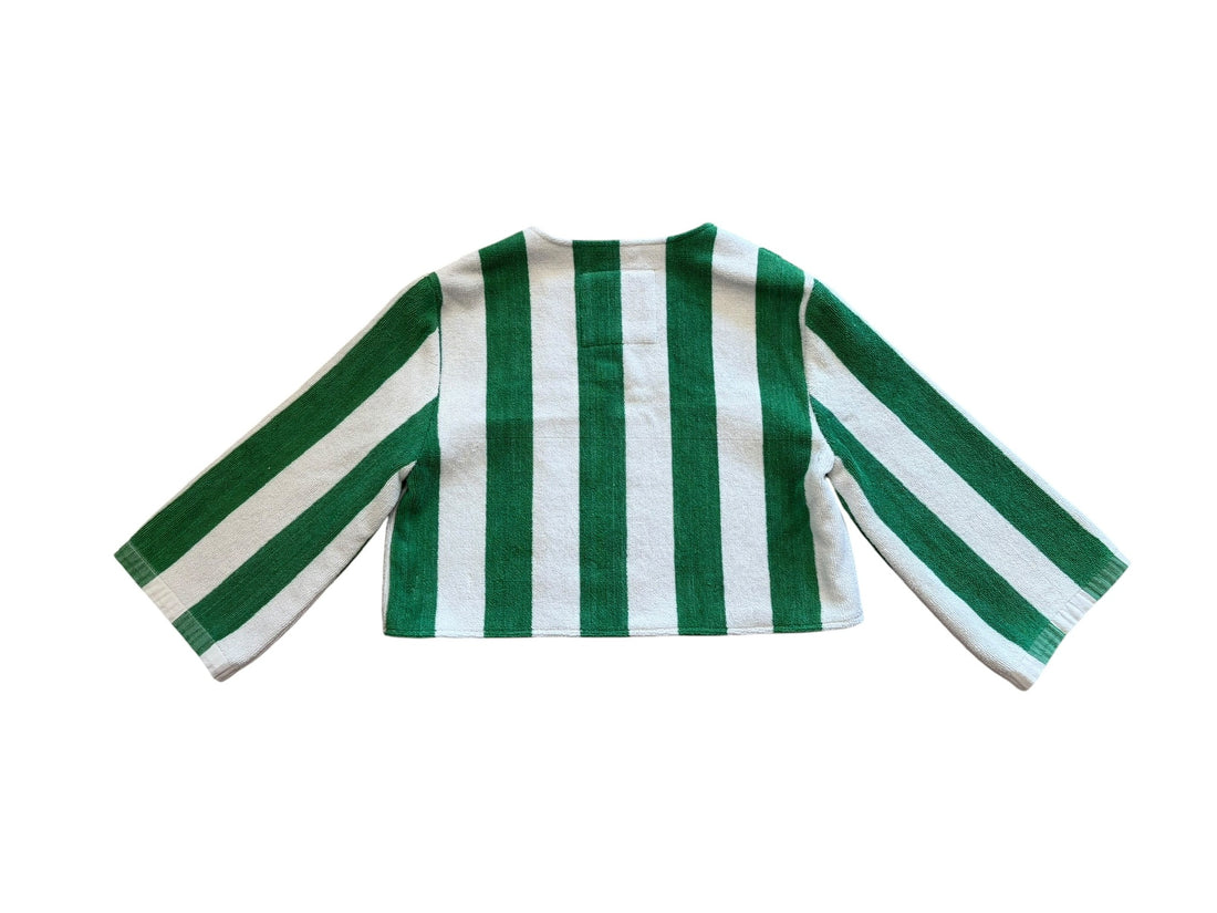 Chica jacket in Green Cabana Stripe