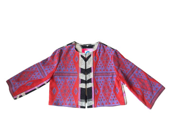 Chica jacket in Red Diamond Zebra