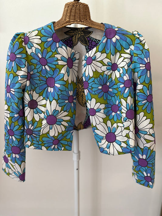 Mila jacket in Daisy/Orchid