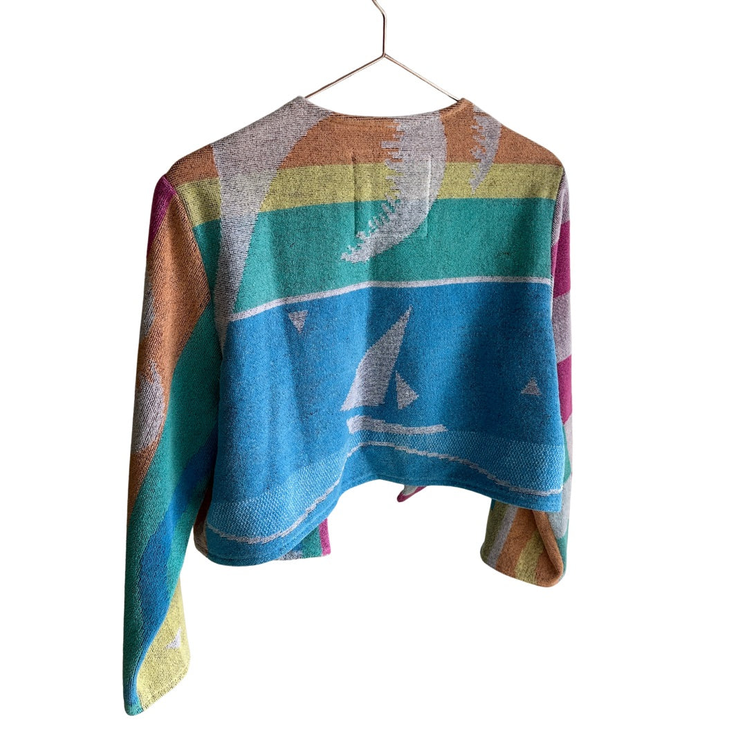 Chica jacket in Pastel Sailboat