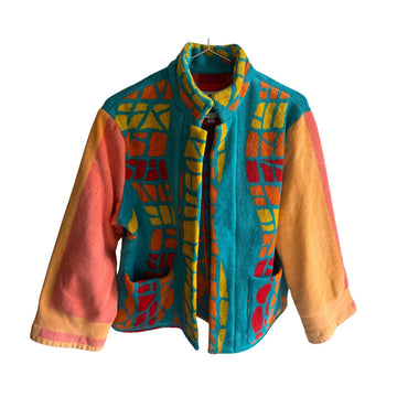 Ragazza jacket in Teal Seahorse