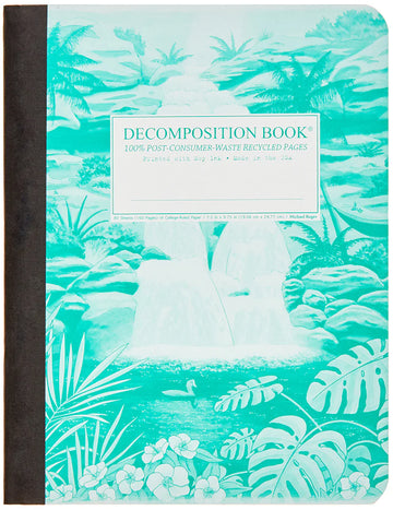 Decomposition Hawaiian Waterfall Notebook: Large