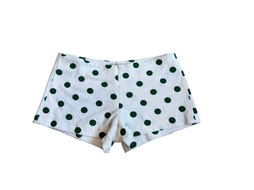 Queen Bee Short in Green Polka Dots