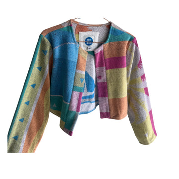 Chica jacket in Pastel Sailboat