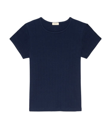 The Pointelle Baby Tee - Donni