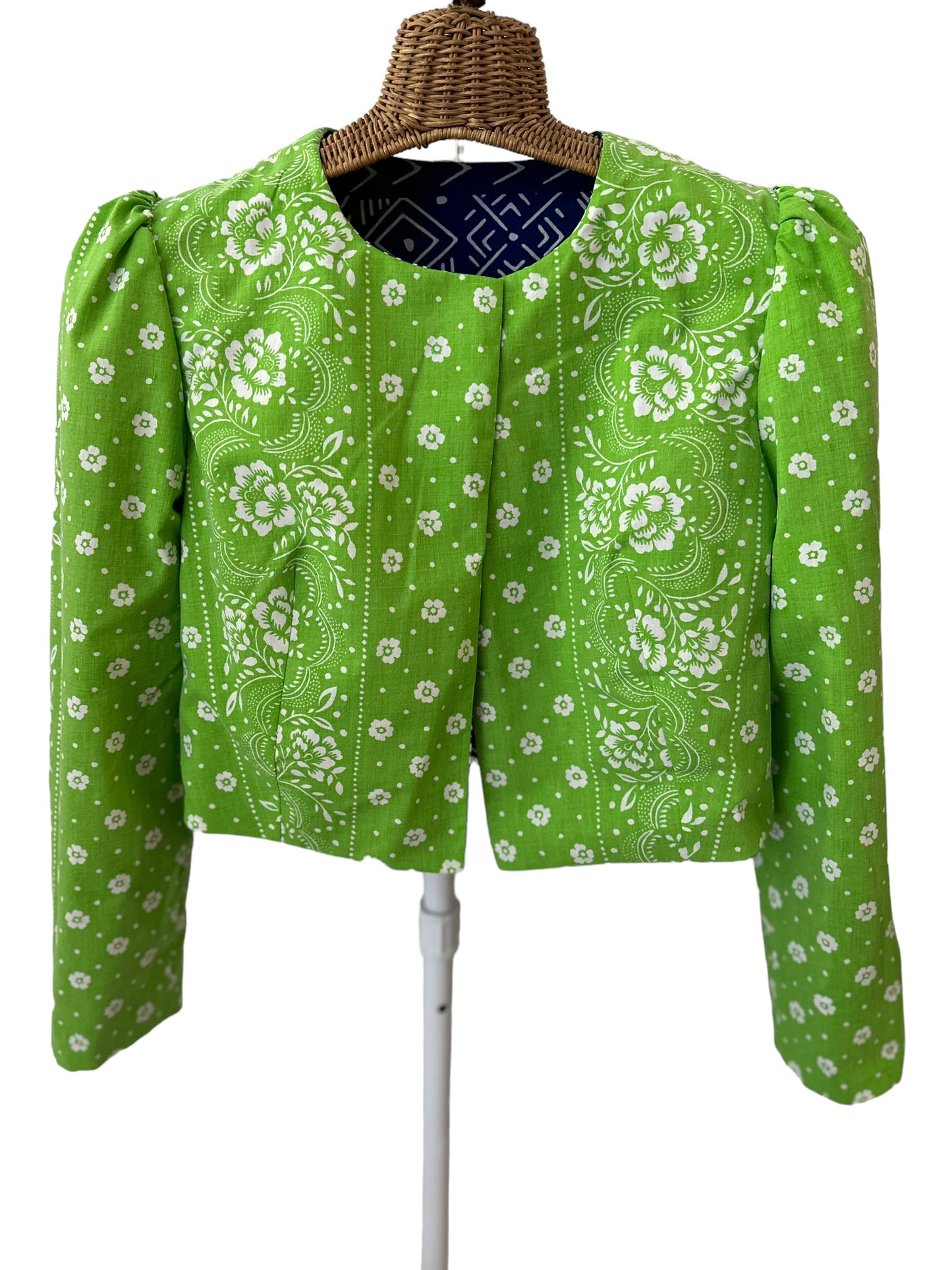 Mila jacket in Cobalt Cutie/Green Queen