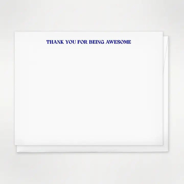 Huckleberry Letterpress: Thank You For Being Awesome Note Cards