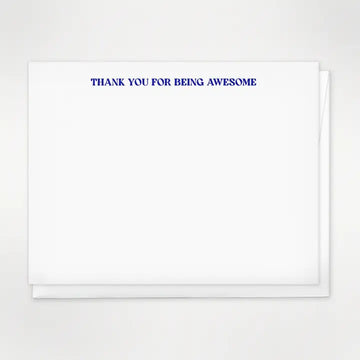 Huckleberry Letterpress: Thank You For Being Awesome Note Cards