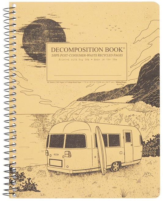 Decomposition Big Sur Spiral Notebook: Large