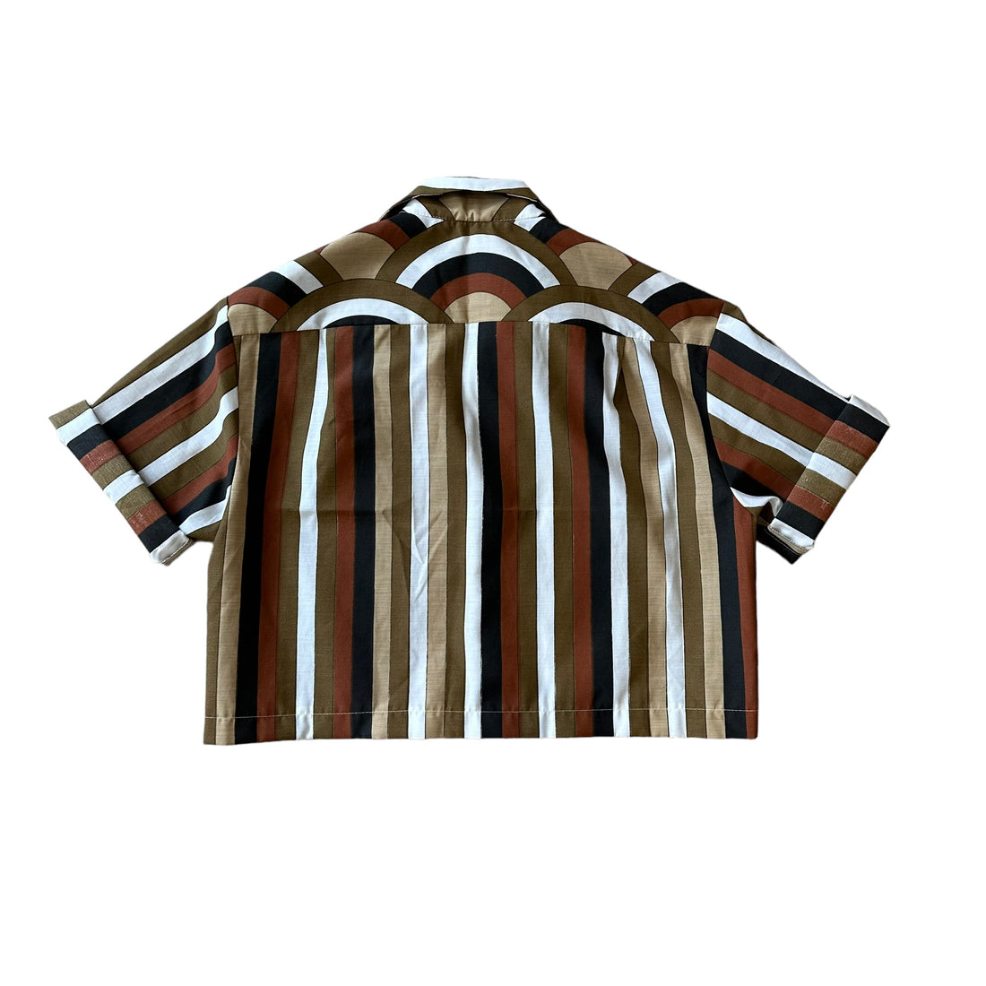 Venice Hawaiian shirt in Black and Tan