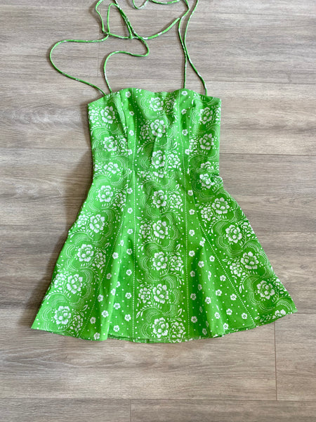 Lucia Dress in Green Queen