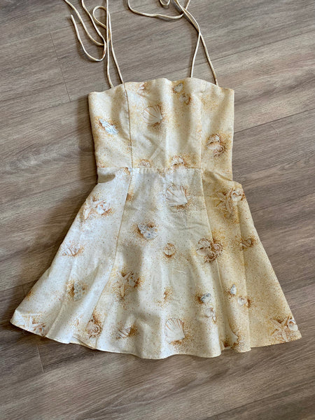 Lucia Dress in Sardinian Sand