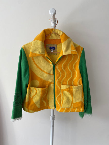 Dani L/S jacket in Sunshine & Grass