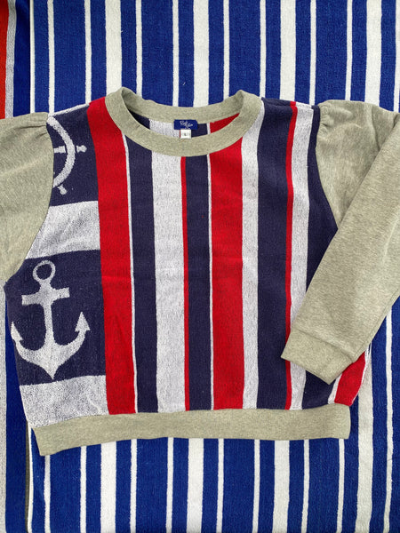 Lake sweatshirt in Sailor Stripes